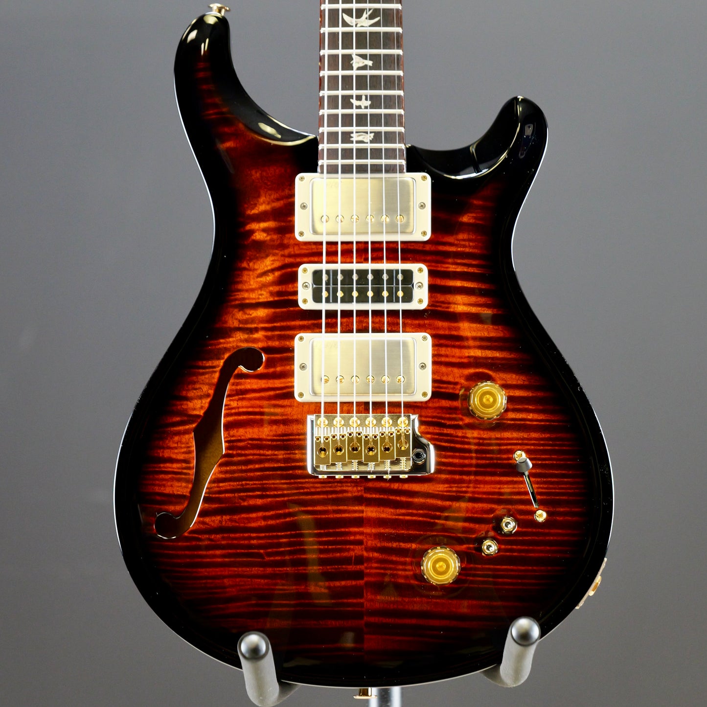 PRS Special Semi-hollow 10 Top Black Gold w/ Black Wrap Burst