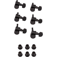 Fender Locking Stratocaster/Telecaster Staggered Tuning Machines (Black) (6)