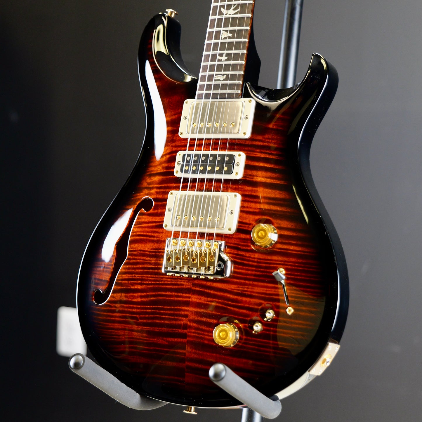 PRS Special Semi-hollow 10 Top Black Gold w/ Black Wrap Burst