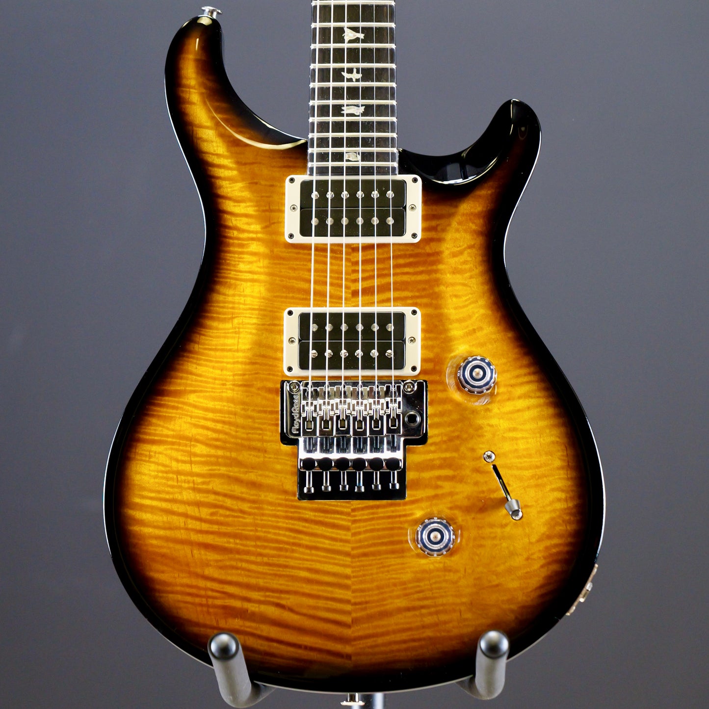 2022 PRS Custom 24 Floyd 10 Top Black Wrap Burst