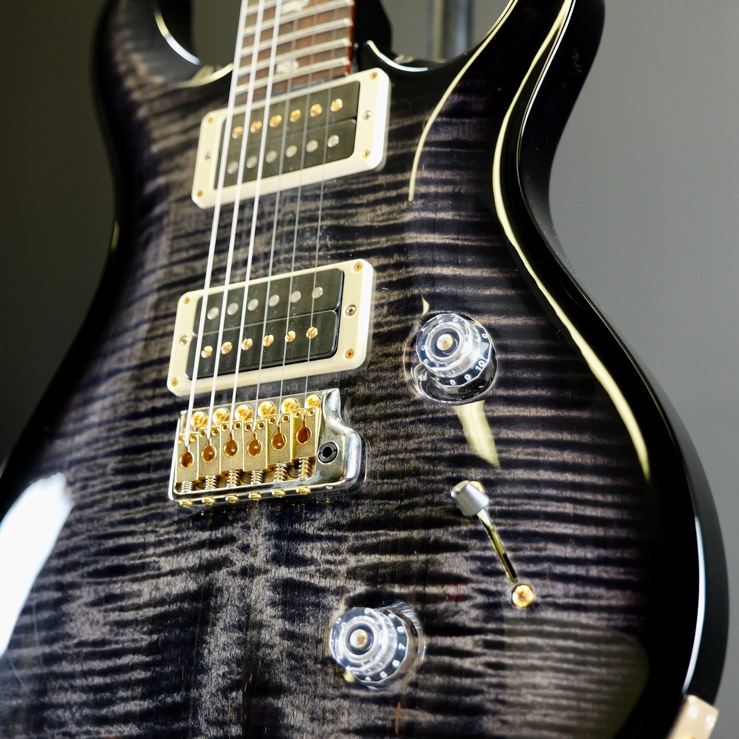 2022 PRS Custom 24 10 Top Charcoal Burst