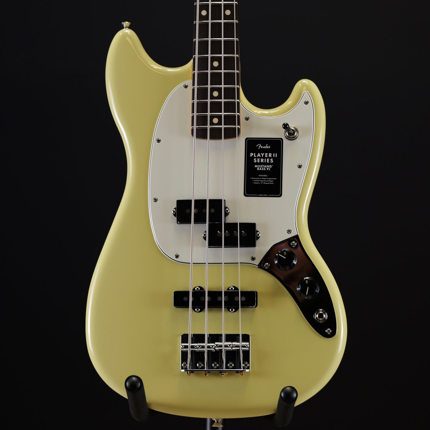 Fender Player II Mustang Bass PJ Rosewood Fingerboard Hialeah Yellow