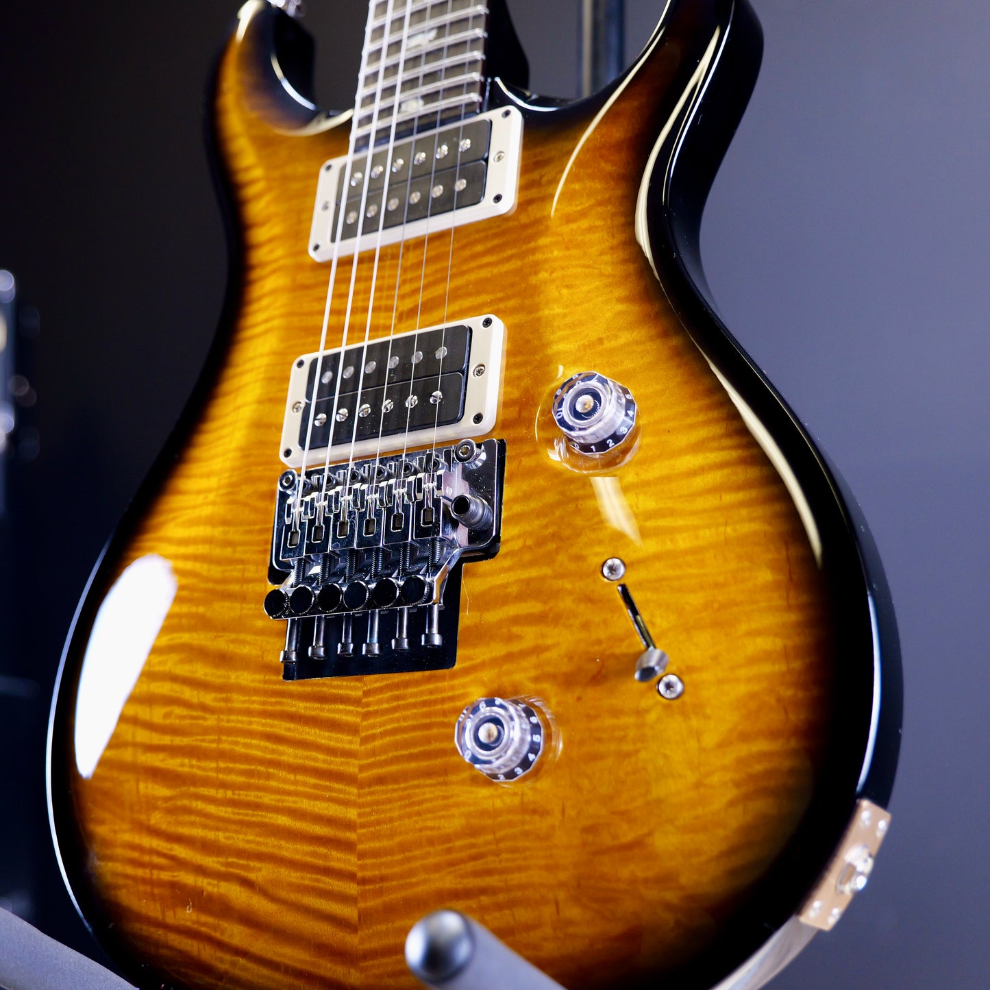 2022 PRS Custom 24 Floyd 10 Top Black Wrap Burst