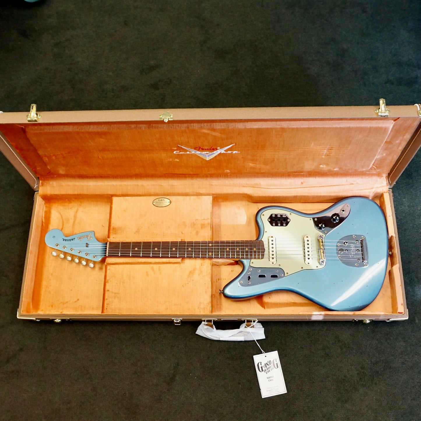 Fender Custom Shop 1964 Jaguar Journeyman Relic 3A Rosewood Fingerboard Faded Aged Lake Placid Blue