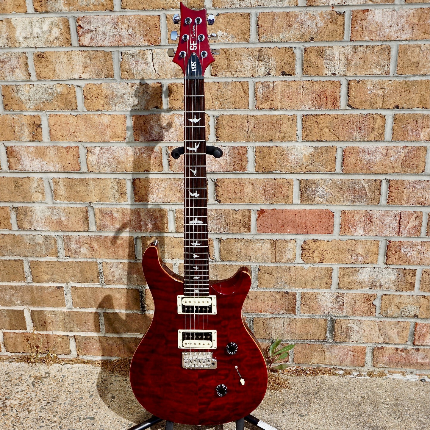 PRS SE Custom 24 Quilt Dark Cherry w/ Locking Tuners