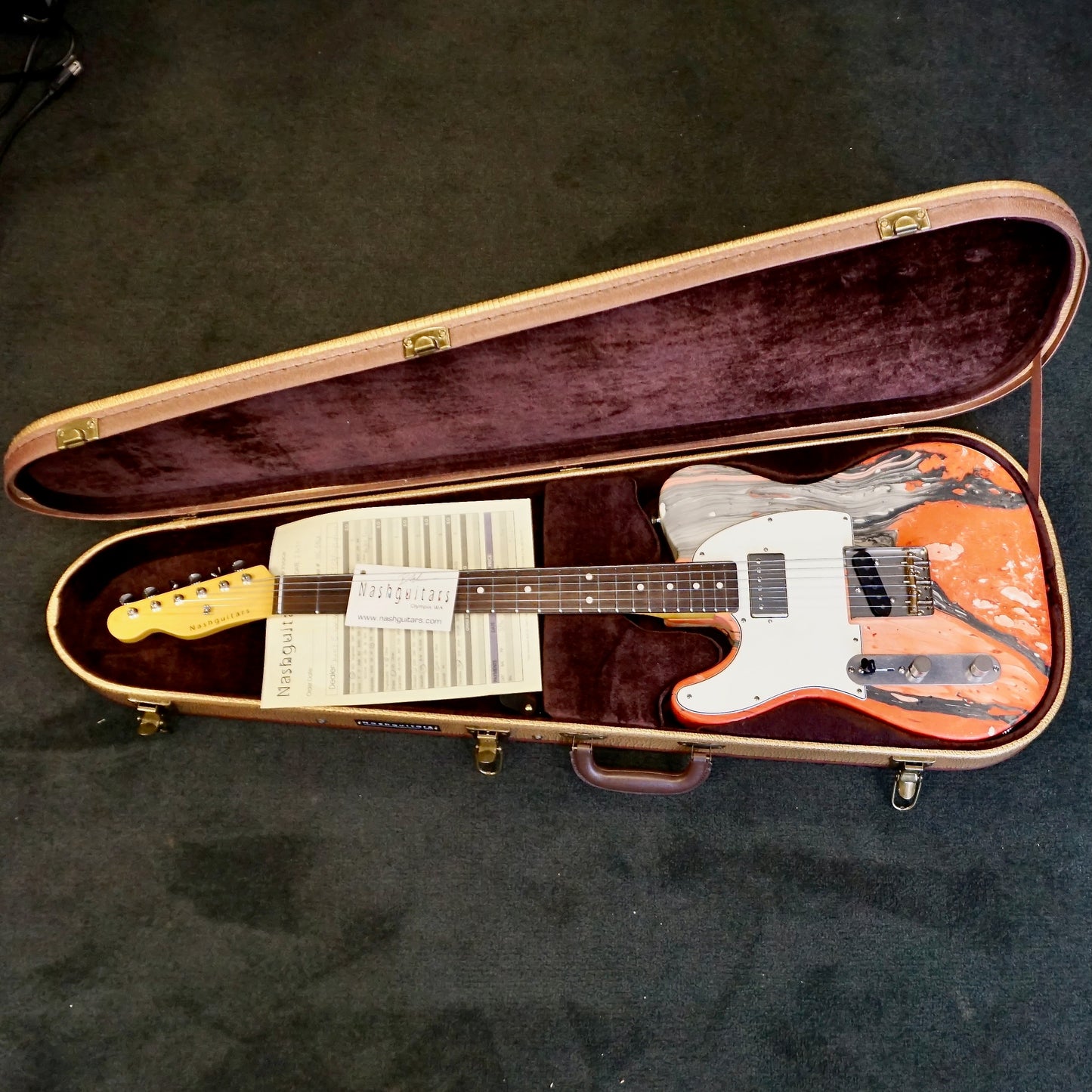 Nash T63 Black Red Swirl Left Handed