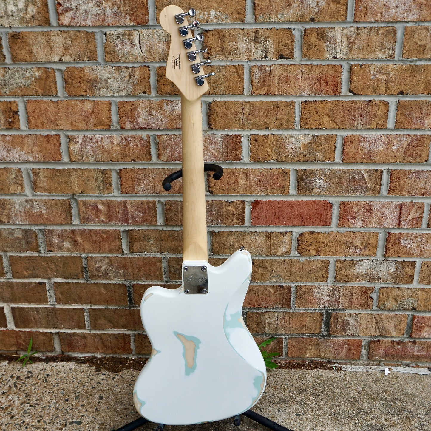 Fender Squier Mini Jazzmaster HH Maple Fingerboard Olympic White Relic