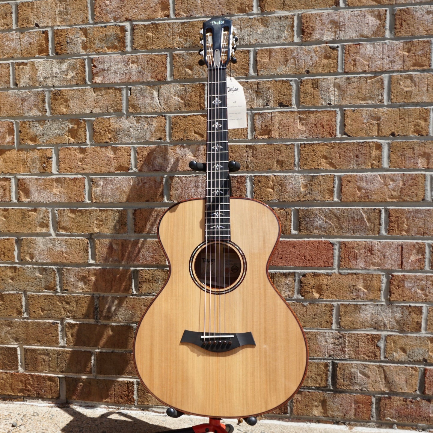 NAMM 2023 Taylor Custom Build first of 20: Grand Concert, Western Red Cedar/Figured Tasmanian Blackwood, 12-Fret