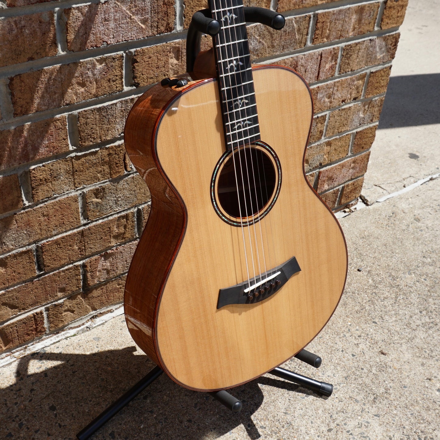 NAMM 2023 Taylor Custom Build first of 20: Grand Concert, Western Red Cedar/Figured Tasmanian Blackwood, 12-Fret