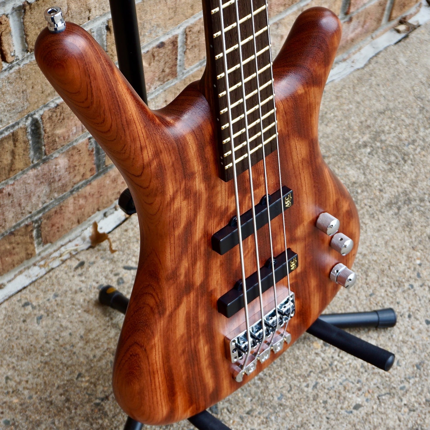 Warwick Pro Series Corvette Standard 4 String Bubinga Natural Transparent Satin