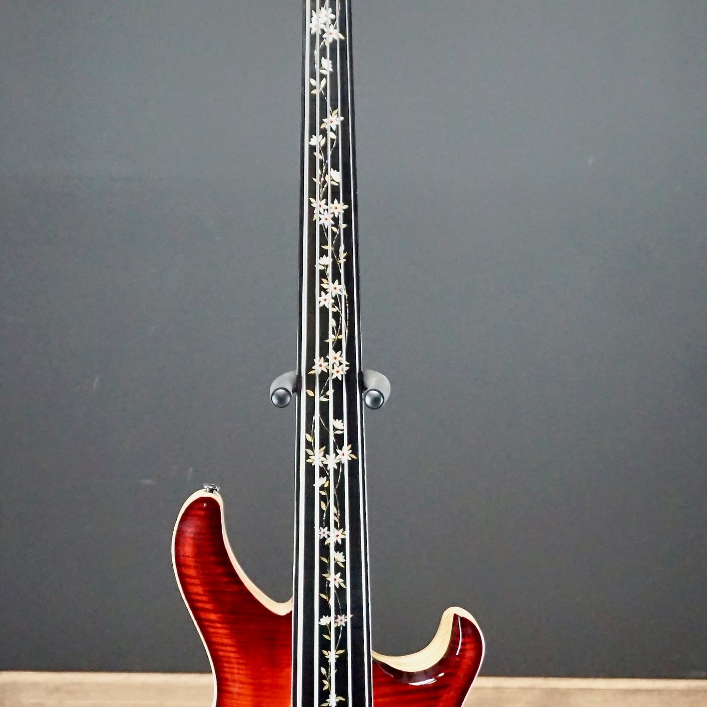 PRS NOS 2017 Namm Show Private Stock Gary Grainger 5 String Fretless Bass Dragons Breath Glow