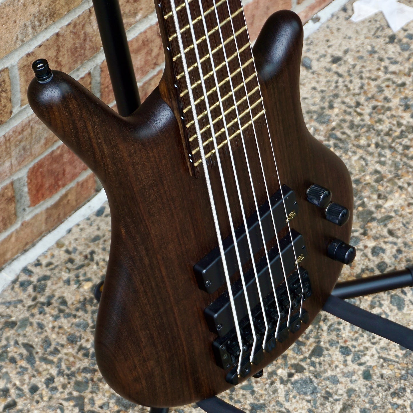 Warwick Pro Series Thumb BO-6 StringNirvana Black Transparent Satin, Black Hardware