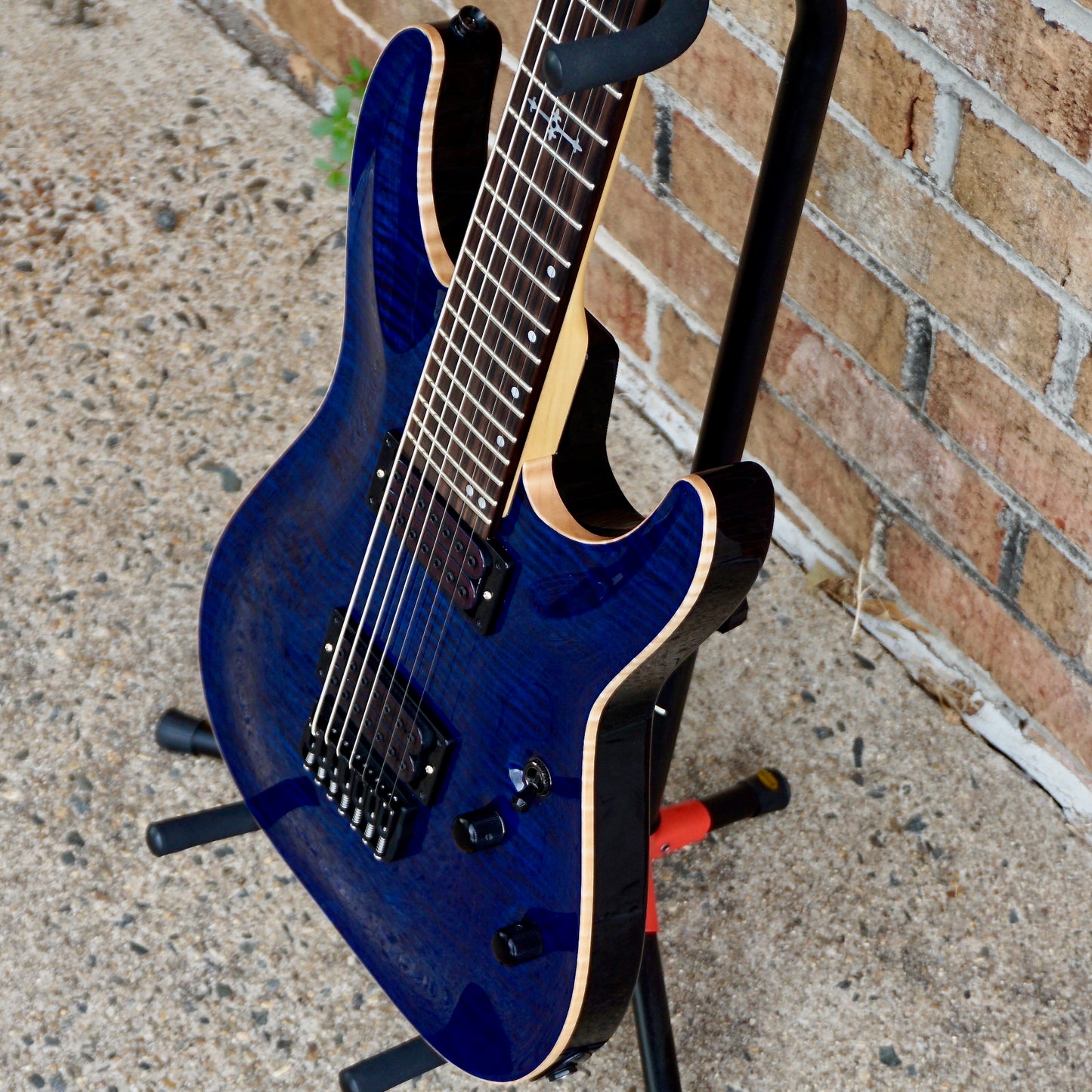 Schecter USA Sunset Classic-II 7 String Black Ocean w/ Apocalypse Pups