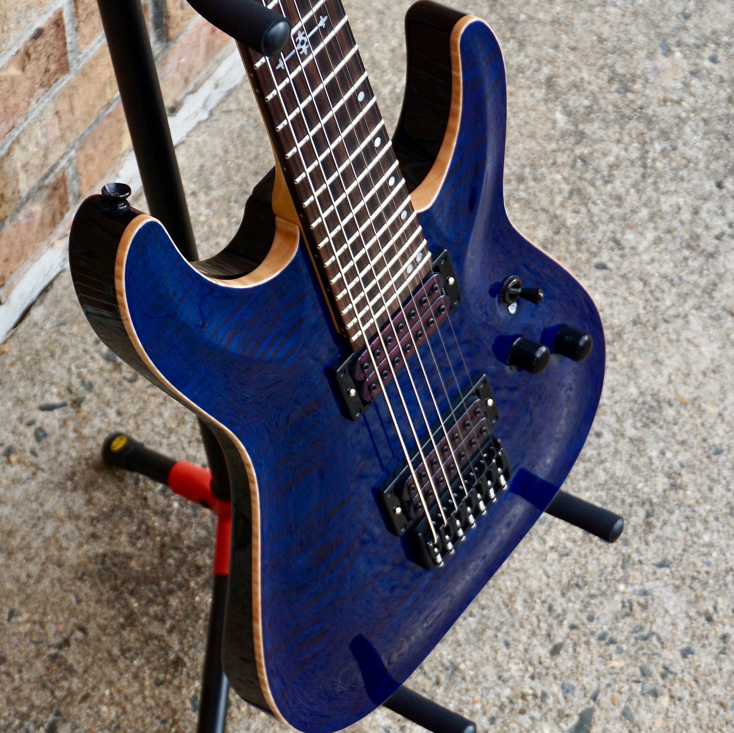 Schecter USA Sunset Classic-II 7 String Black Ocean w/ Apocalypse Pups