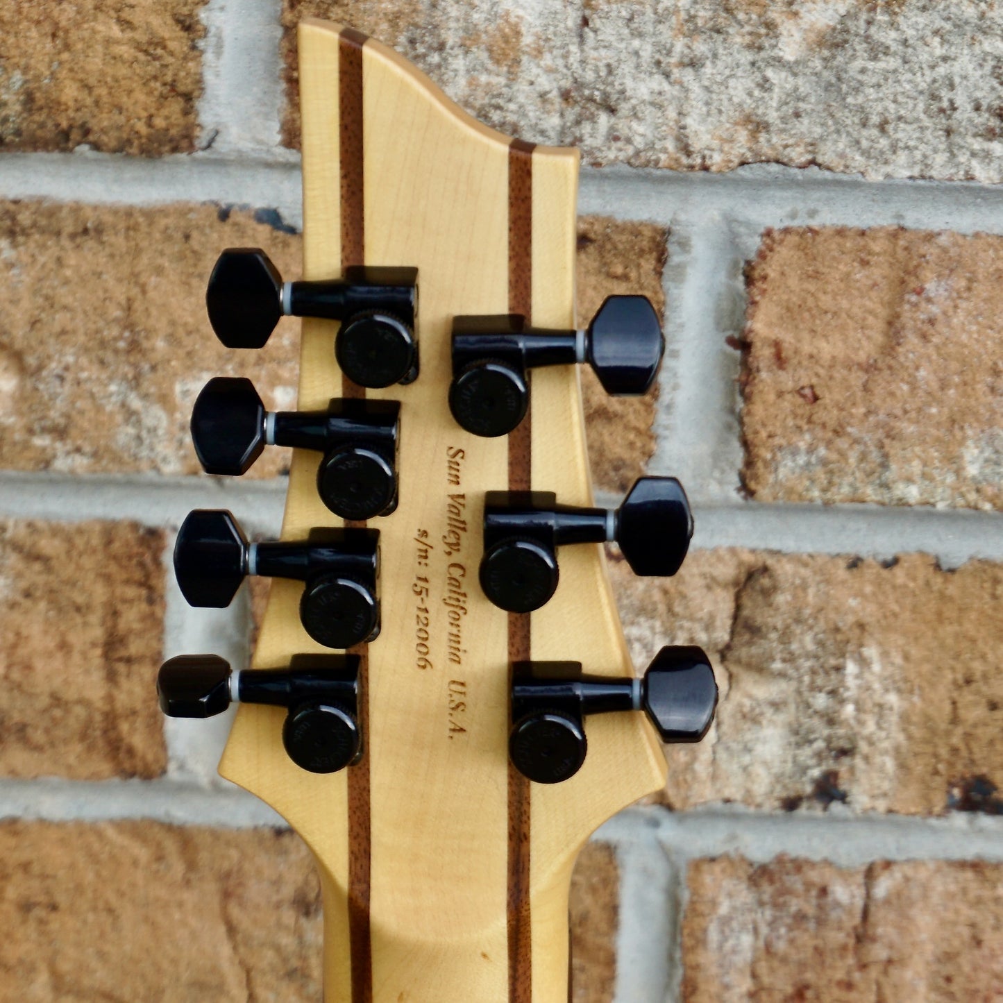 Schecter USA Sunset Classic-II 7 String Black Ocean w/ Apocalypse Pups