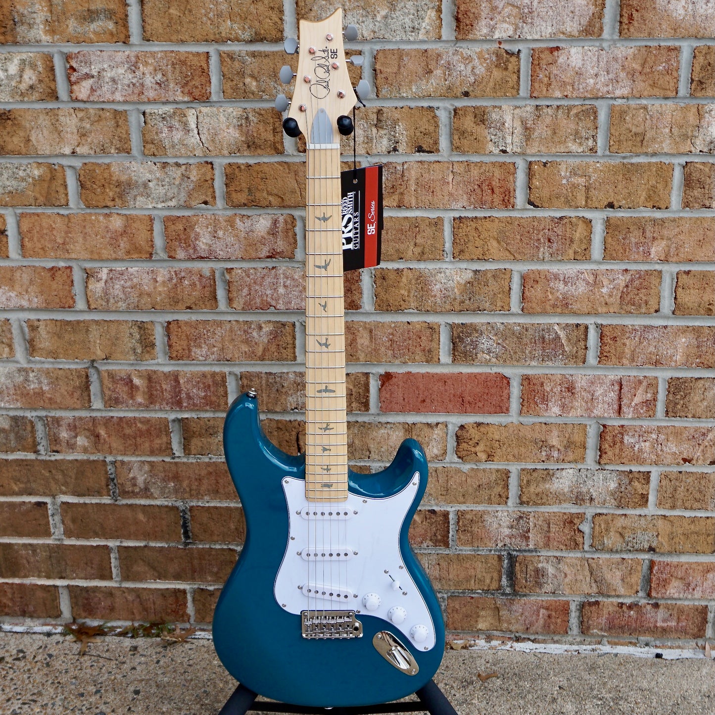 PRS SE Silver Sky Maple Nylon Blue