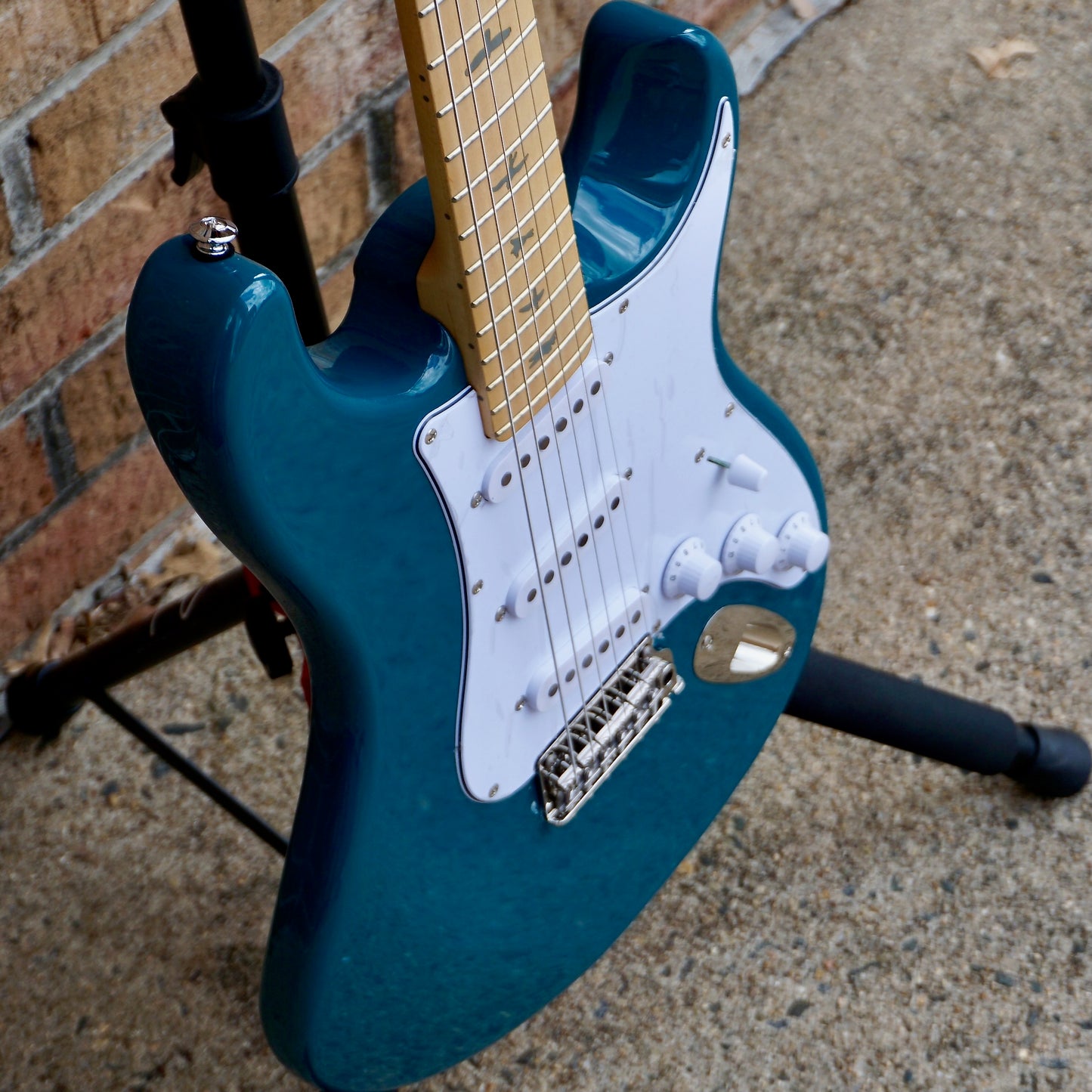 PRS SE Silver Sky Maple Nylon Blue