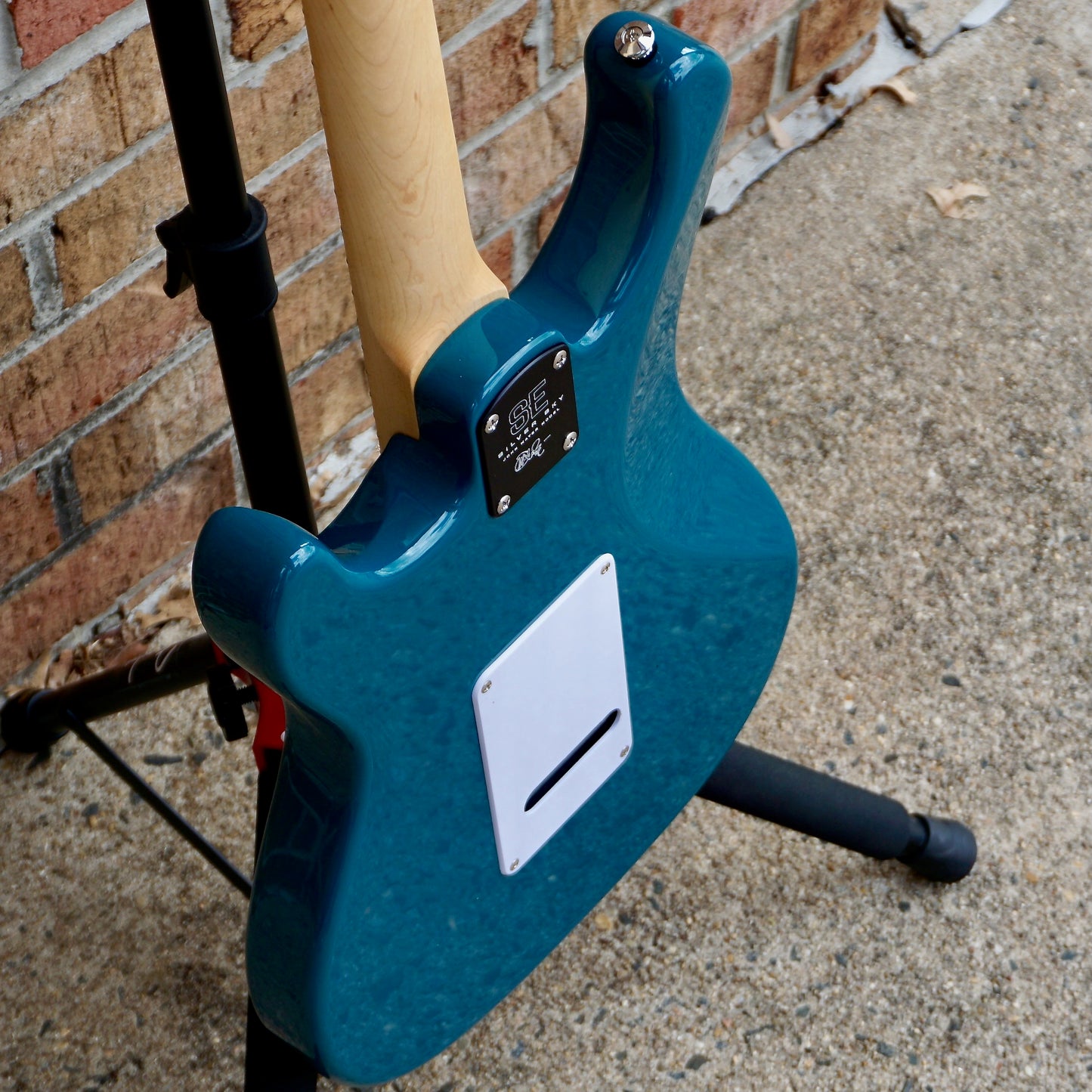 PRS SE Silver Sky Maple Nylon Blue