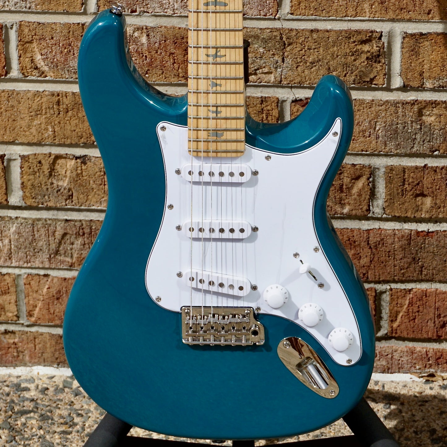 PRS SE Silver Sky Maple Nylon Blue