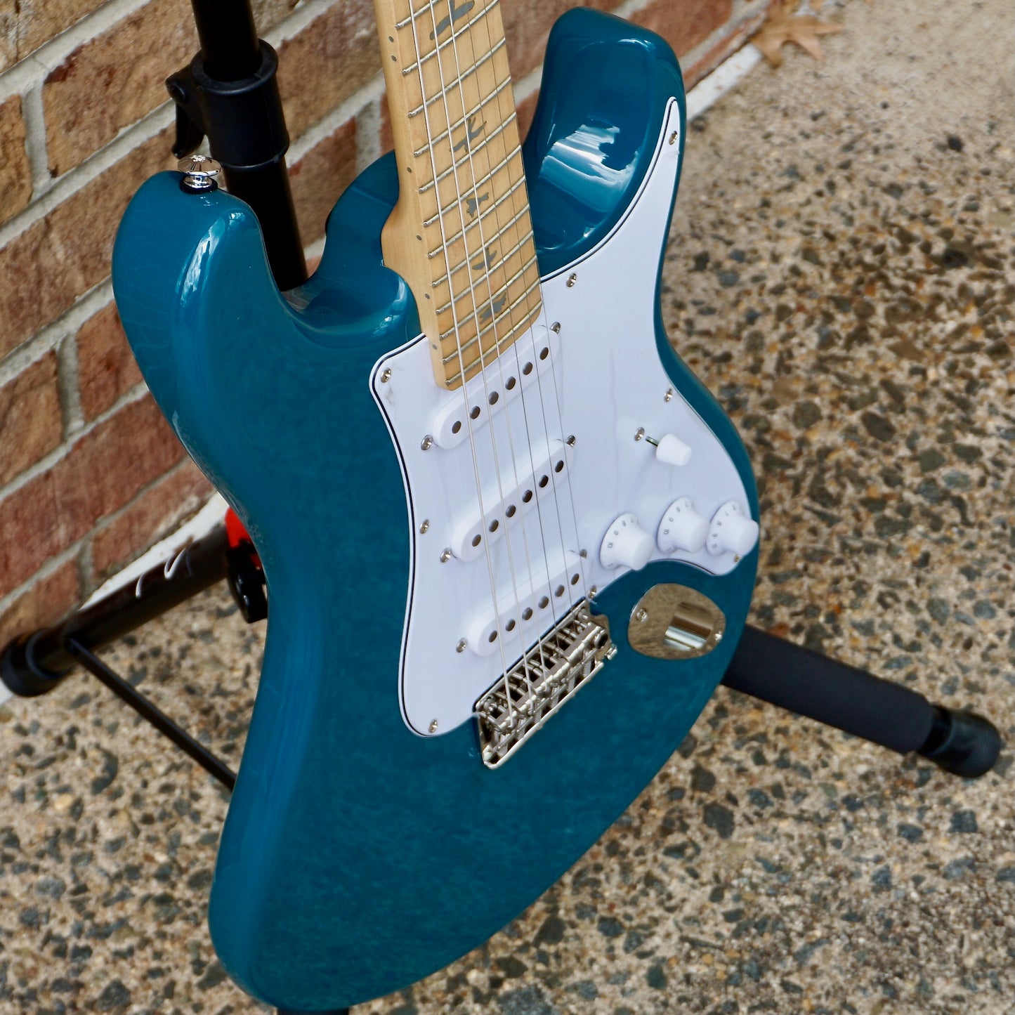 PRS SE Silver Sky Maple Nylon Blue