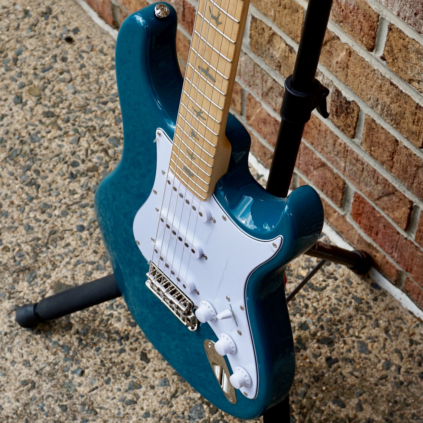 PRS SE Silver Sky Maple Nylon Blue