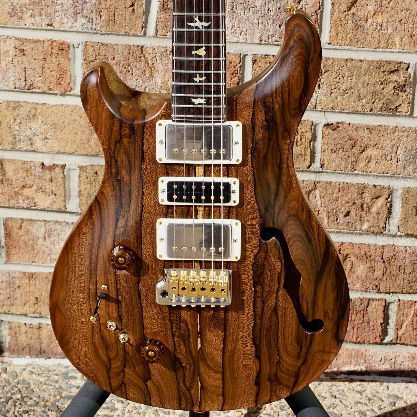 PRS Special Semi-Hollow Lefty Private Stock Ziricote // Black Limba // Brazilian Rosewood