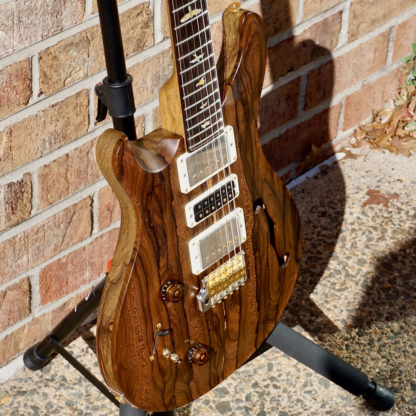 PRS Special Semi-Hollow Lefty Private Stock Ziricote // Black Limba // Brazilian Rosewood