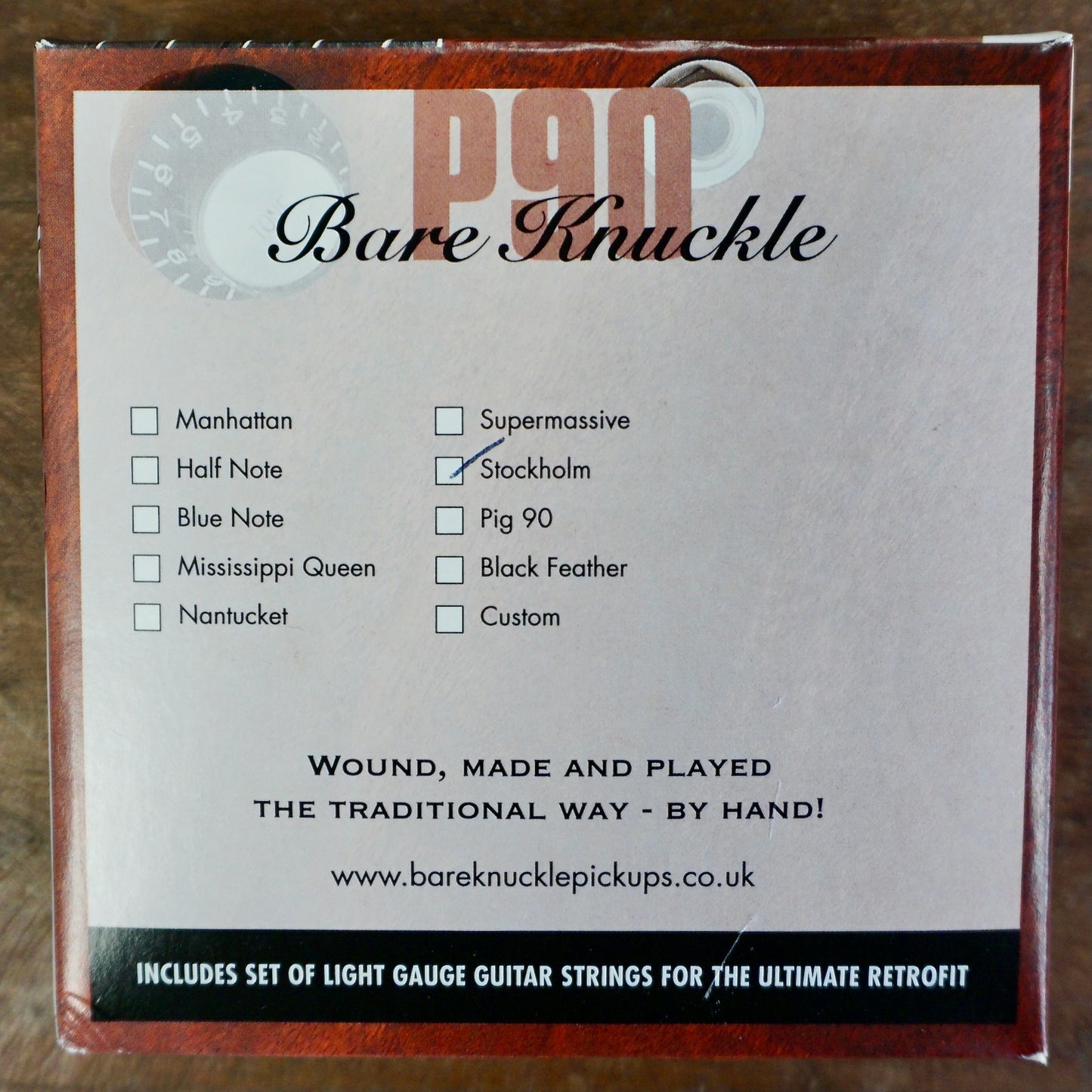 Bare Knuckle Stockholm 90 P90 Set Aged Nickel
