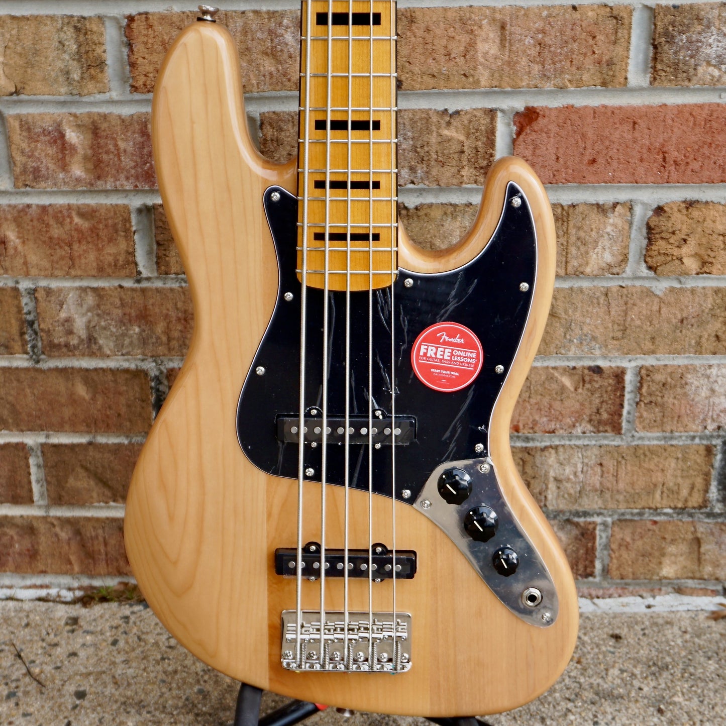 Fender Squier Classic Vibe '70s Jazz Bass V Maple Fingerboard Natural