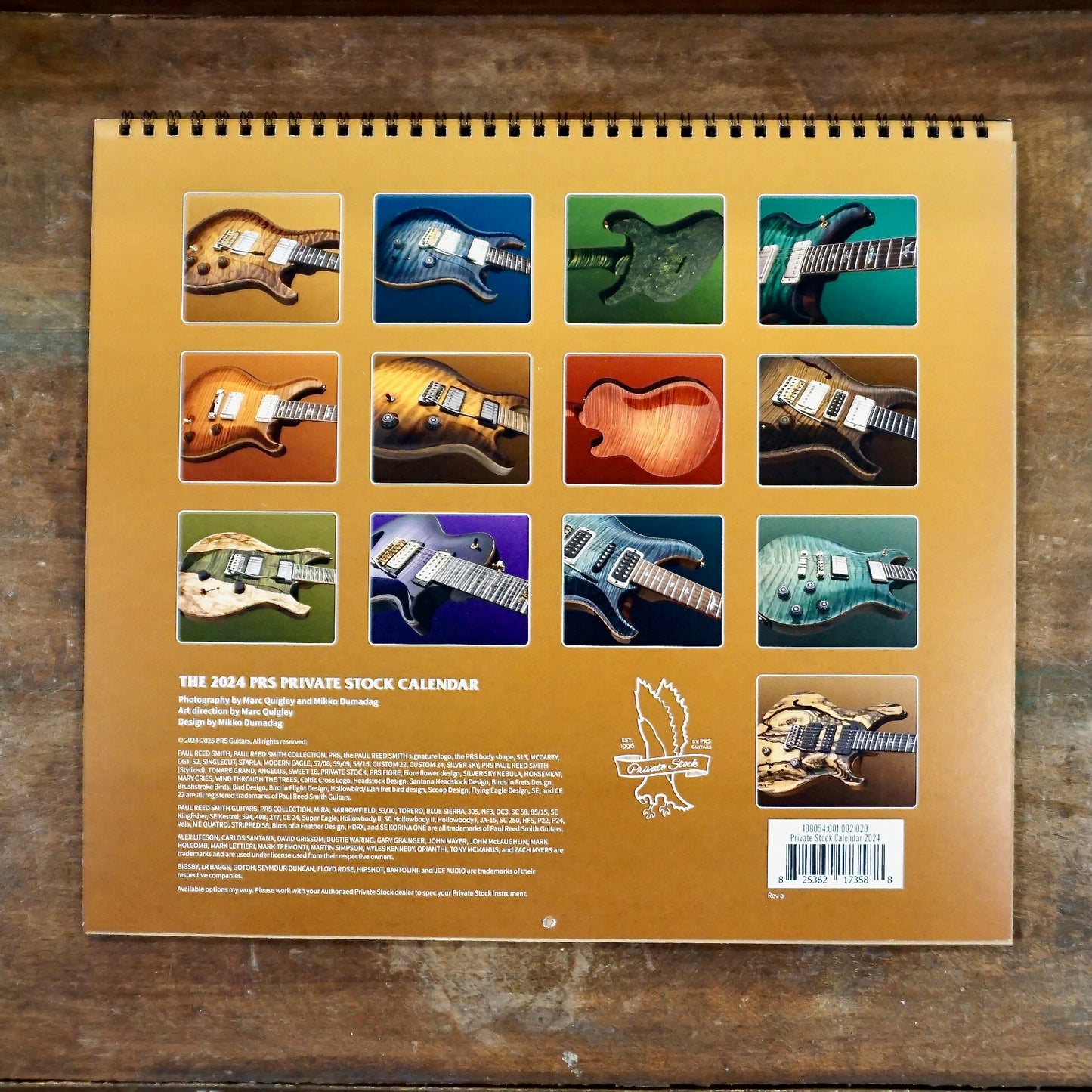 PRS Private Stock Calendar, 2024