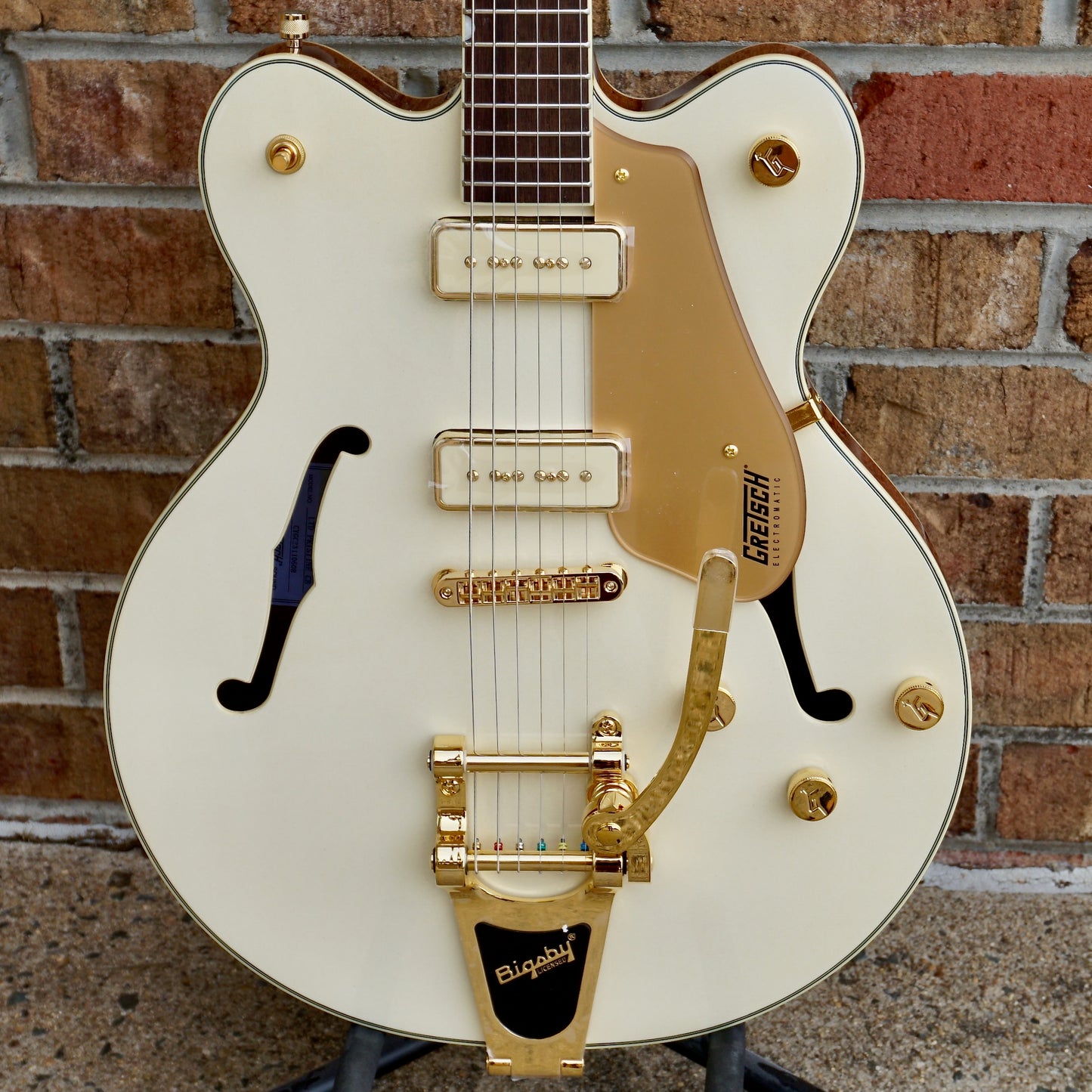 Gretsch Electromatic Pristine LTD Center Block Double-Cut with Bigsby Laurel Fingerboard White Gold