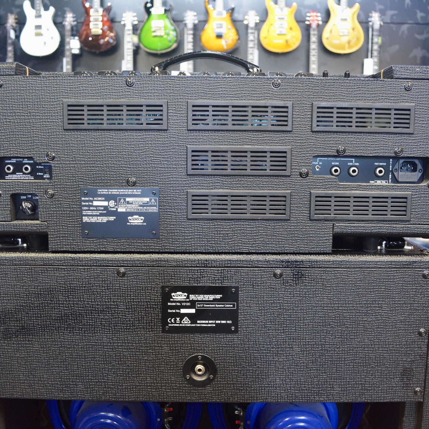 Vox AC30CH & V212C Cab w/ Weber Blue Dog Speakers