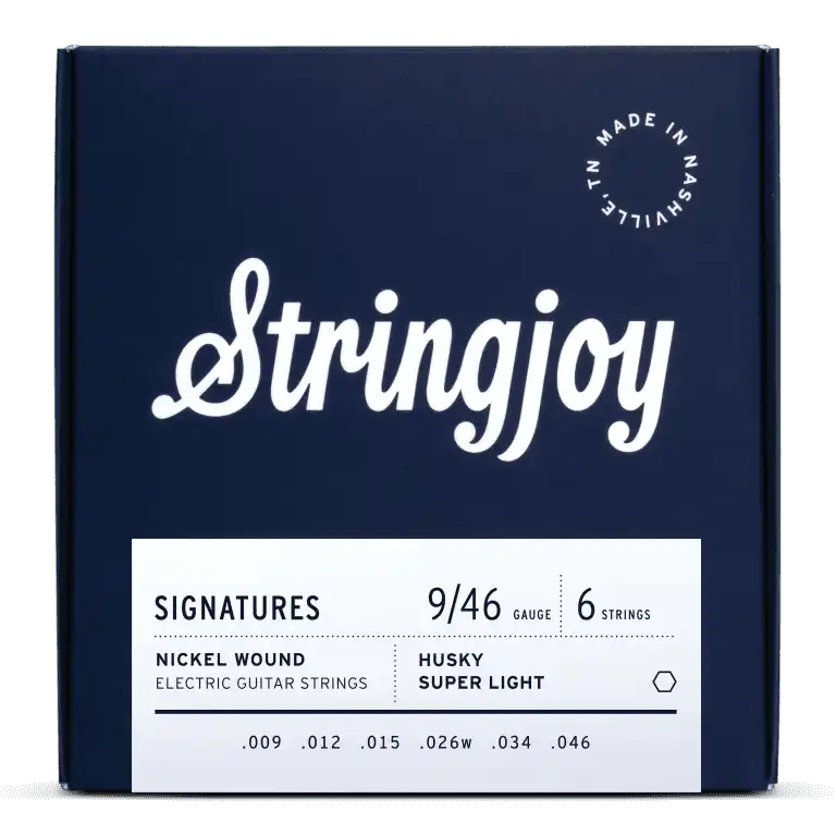 Stringjoy 9-46 Husky Super Light Gauge Signatures Nickel Wound Electric Guitar Strings