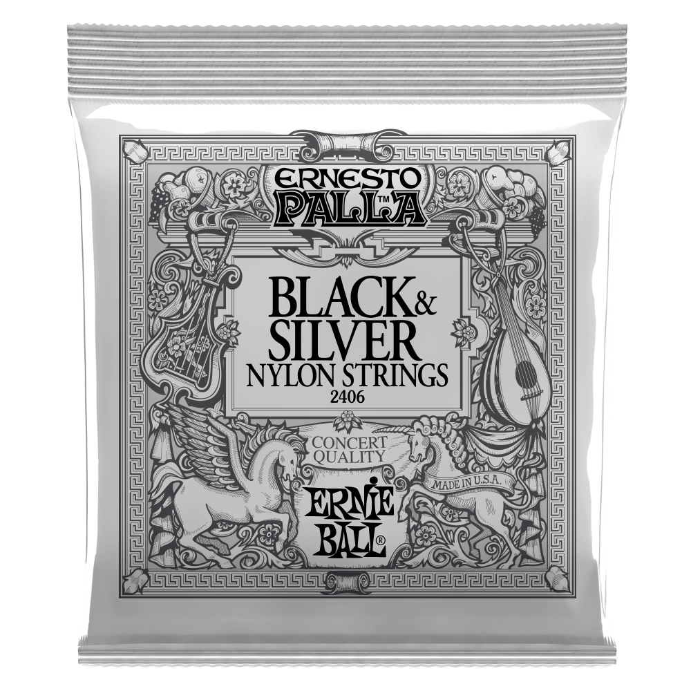 Ernie Ball Ernesto Palla Nylon Classical Strings Black & Silver