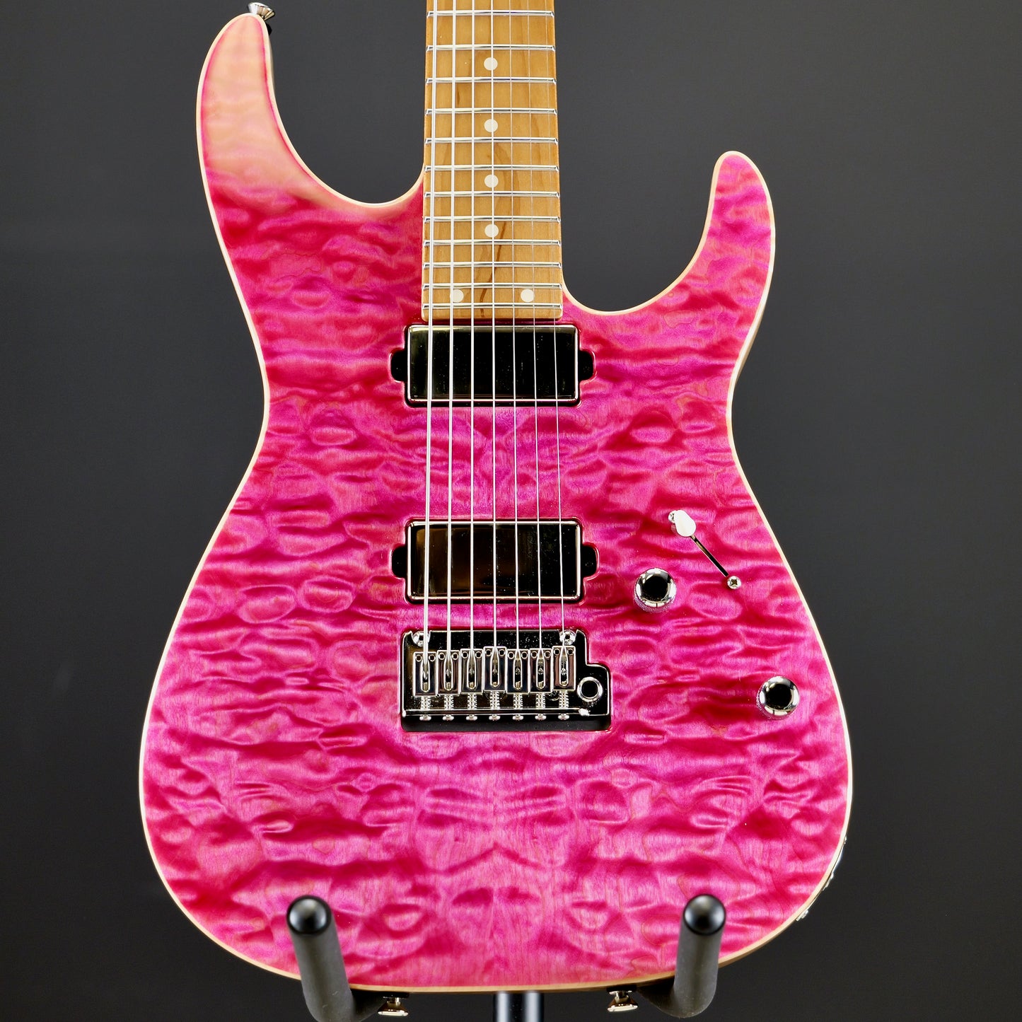 Tom Anderson Angel 7 String Transparent Pink w/ Binding