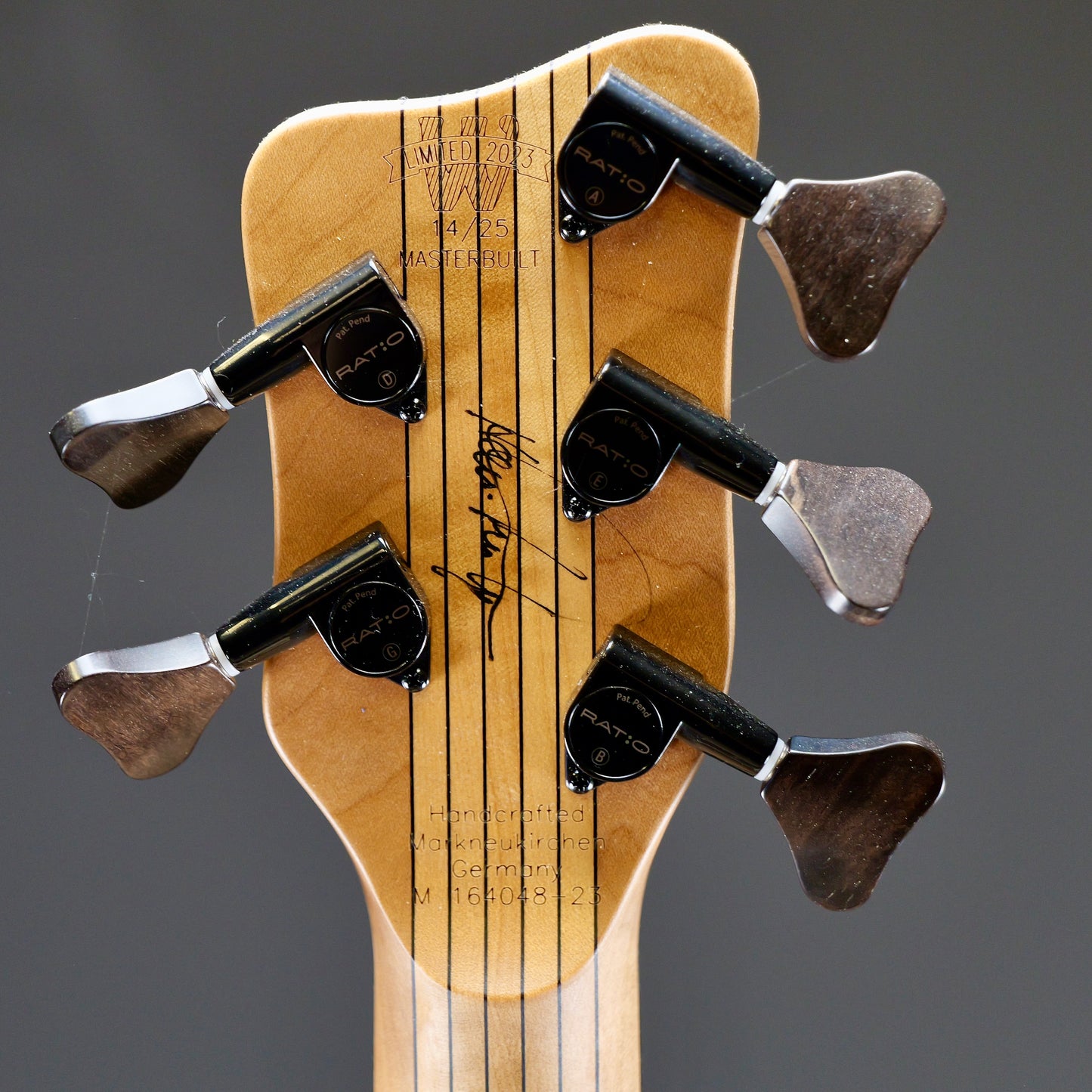 Warwick Masterbuilt Corvette $$ Neck-Through Limited Edition 2023 5-String Natural Oil Finish