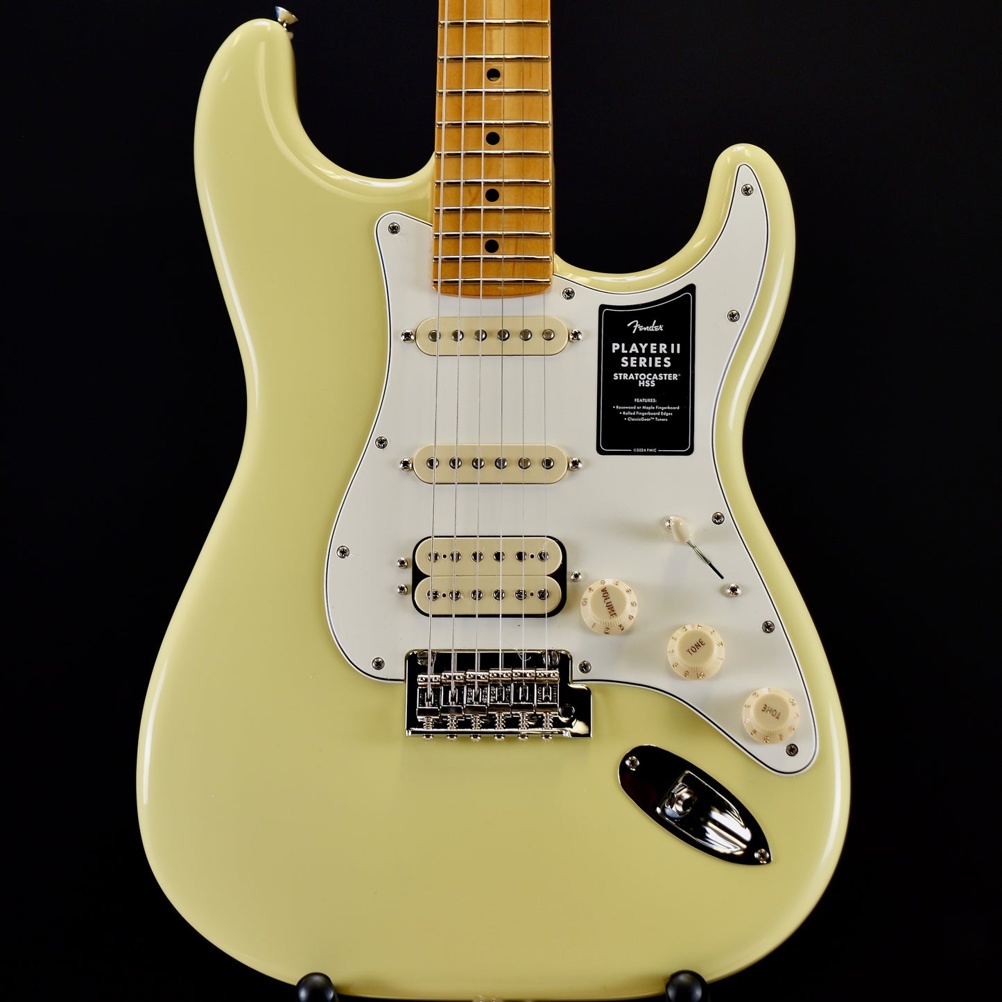 Fender Player II Stratocaster HSS Maple Fingerboard Hialeah Yellow
