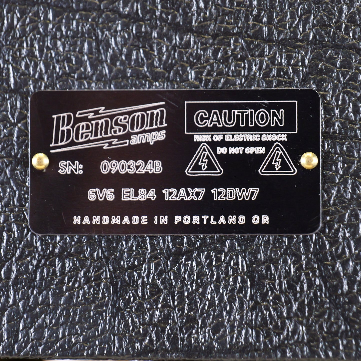 Benson Vinny Reverb Combo Black Tolex