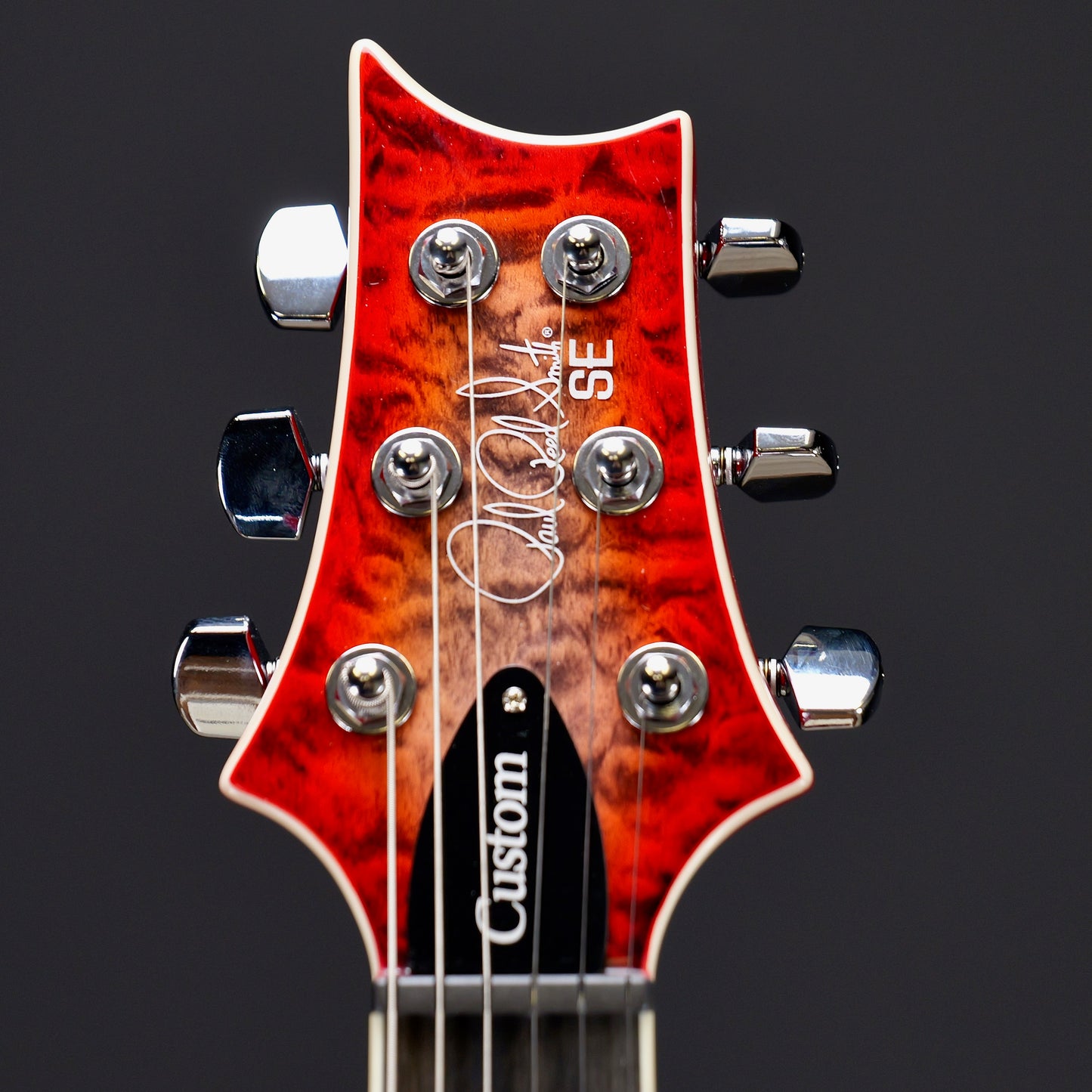 PRS SE Custom 24-08 Quilt Charcoal Cherry Burst