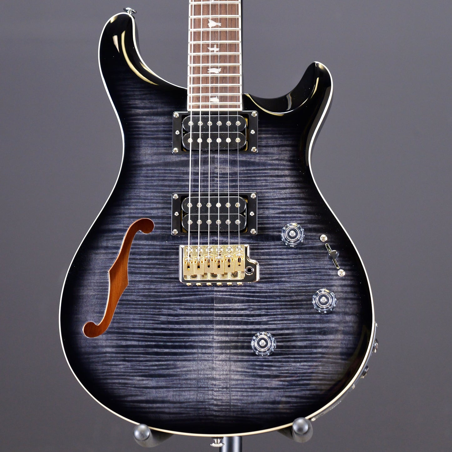 PRS SE Custom 24 Semi-Hollow Piezo Charcoal