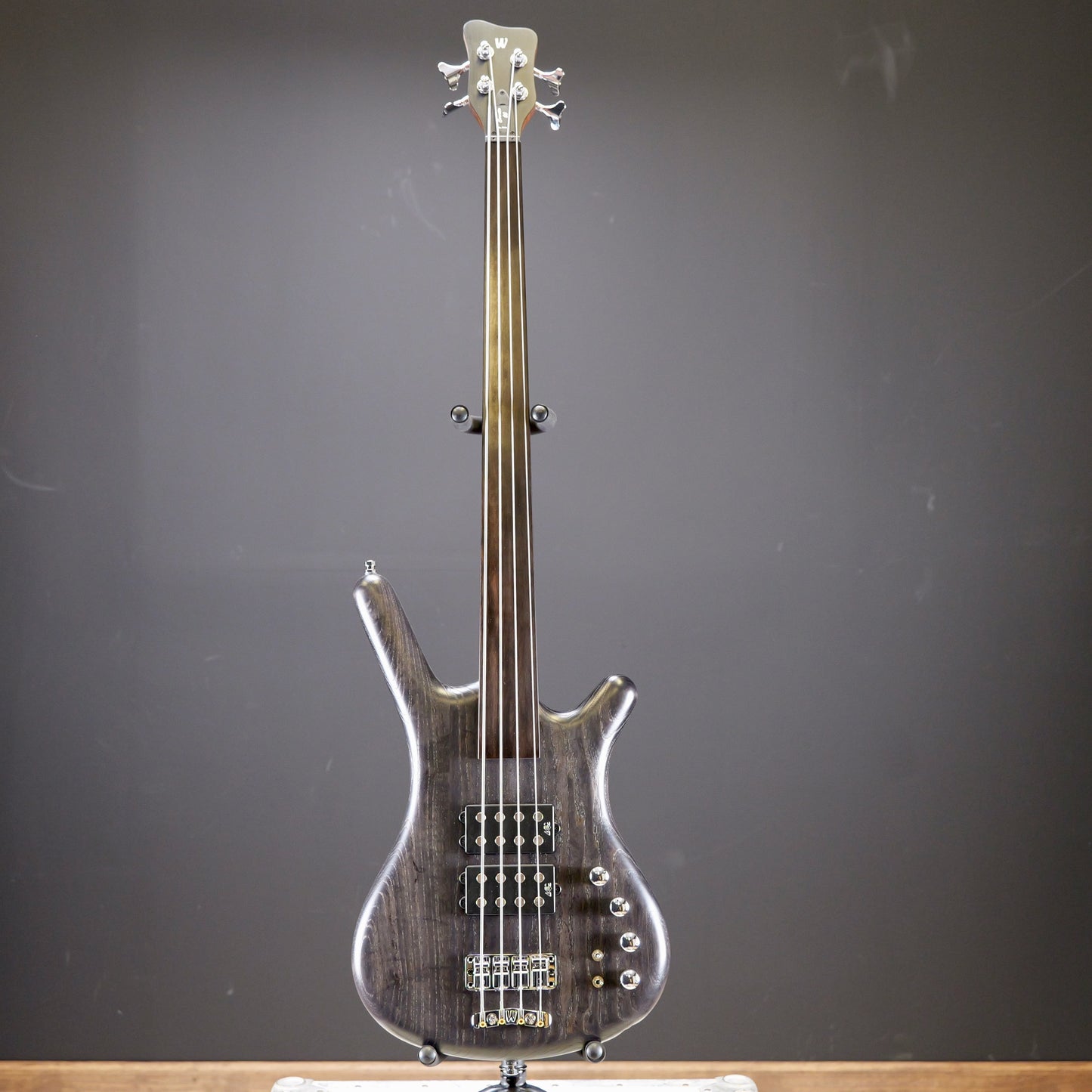 Warwick Pro Series Corvette $$-4 String-Nirvana Black Transparent Satin, Fretless