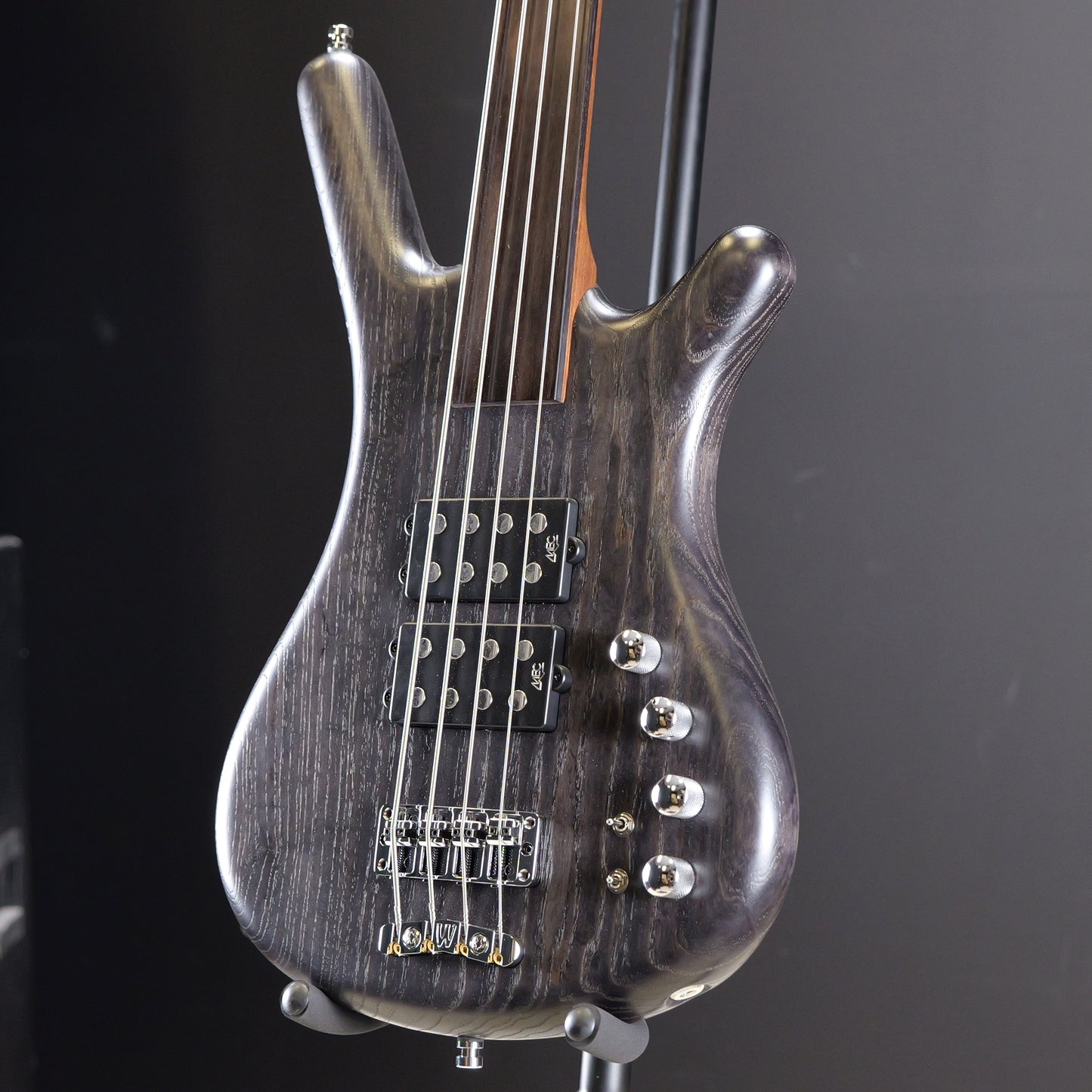 Warwick Pro Series Corvette $$-4 String-Nirvana Black Transparent Satin, Fretless