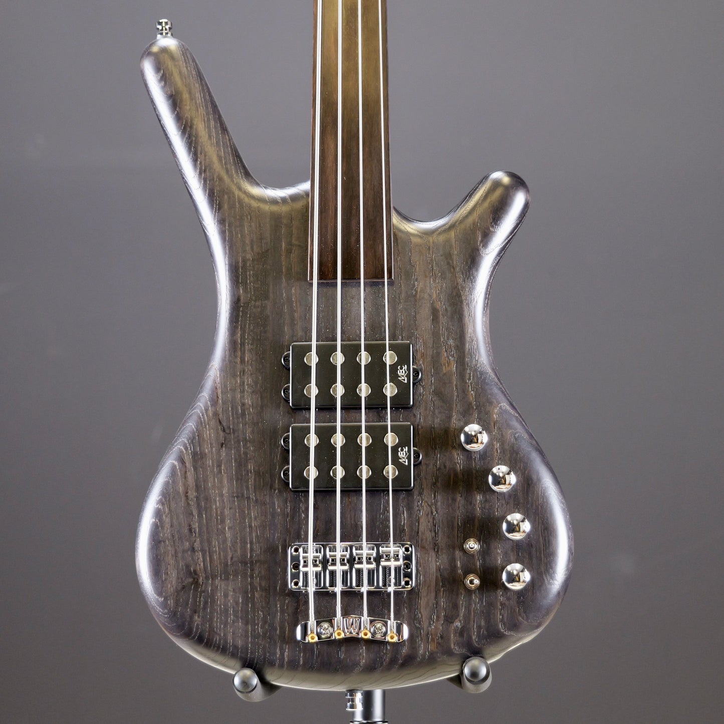 Warwick Pro Series Corvette $$-4 String-Nirvana Black Transparent Satin, Fretless