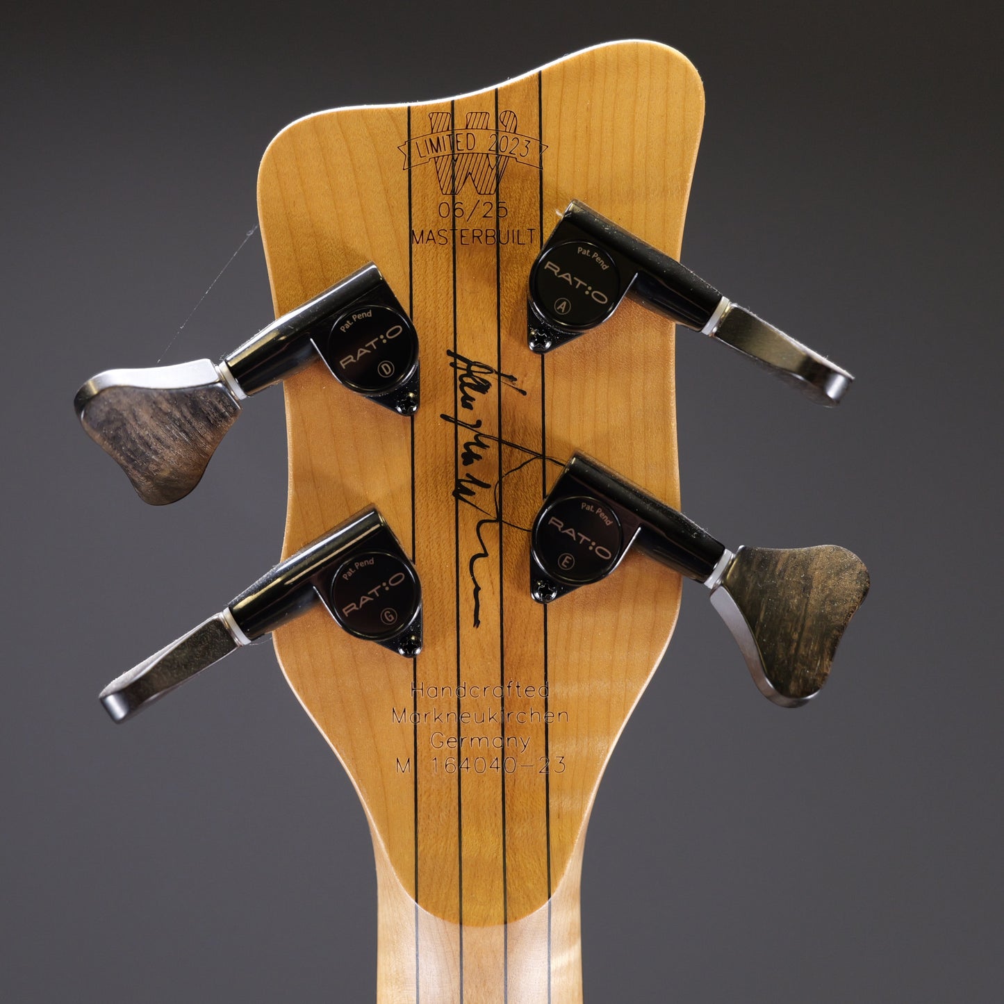 Warwick Masterbuilt Corvette $$ Neck-Through Limited Edition 2023 4-String Natural Oil Finish