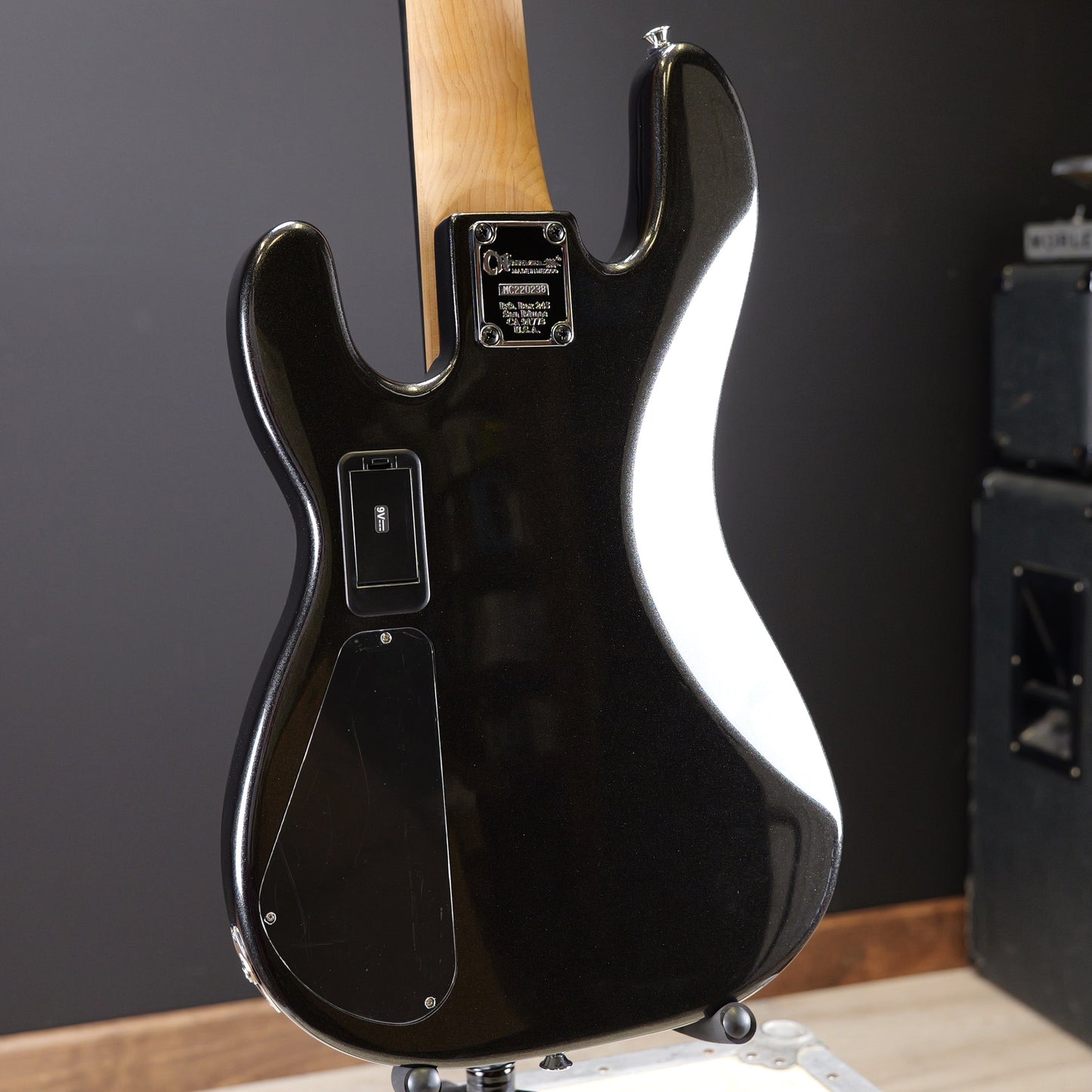 Charvel Pro-Mod San Dimas® Bass PJ V, Caramelized Maple Fingerboard, Metallic Black