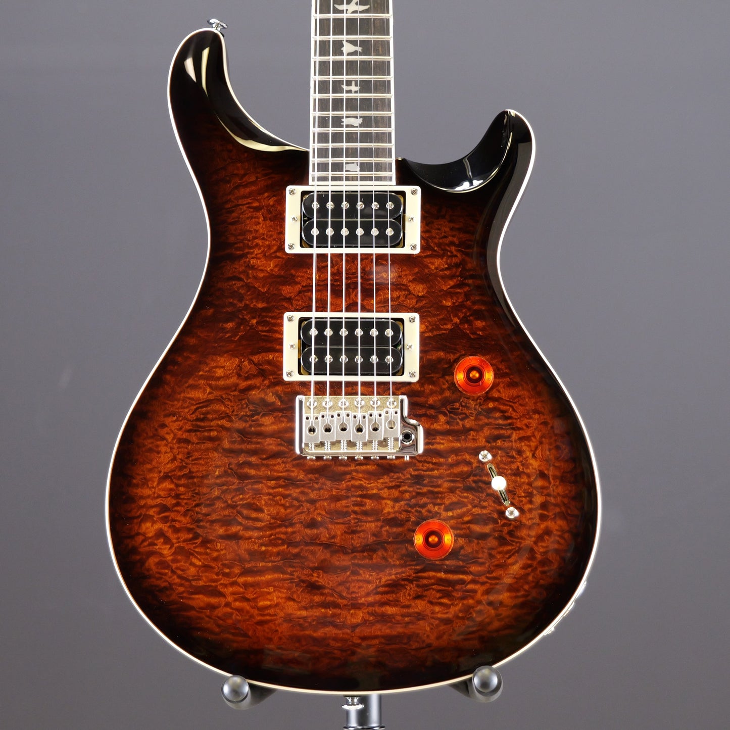 PRS SE Custom 24 Quilt Black Gold Burst