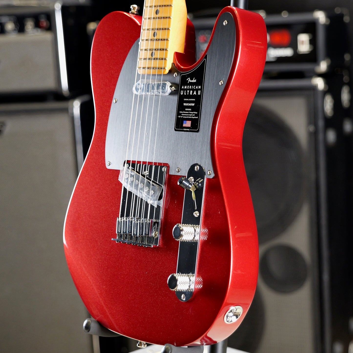 Fender American Ultra II Telecaster Maple Fingerboard Sinister Red