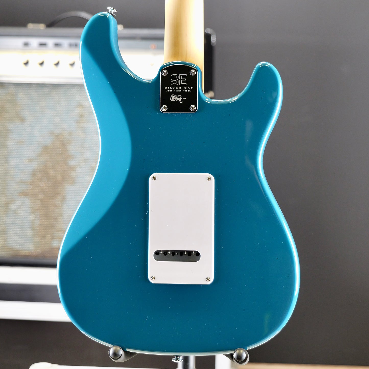 PRS SE Silver Sky Rosewood Lefty Maple Nylon Blue
