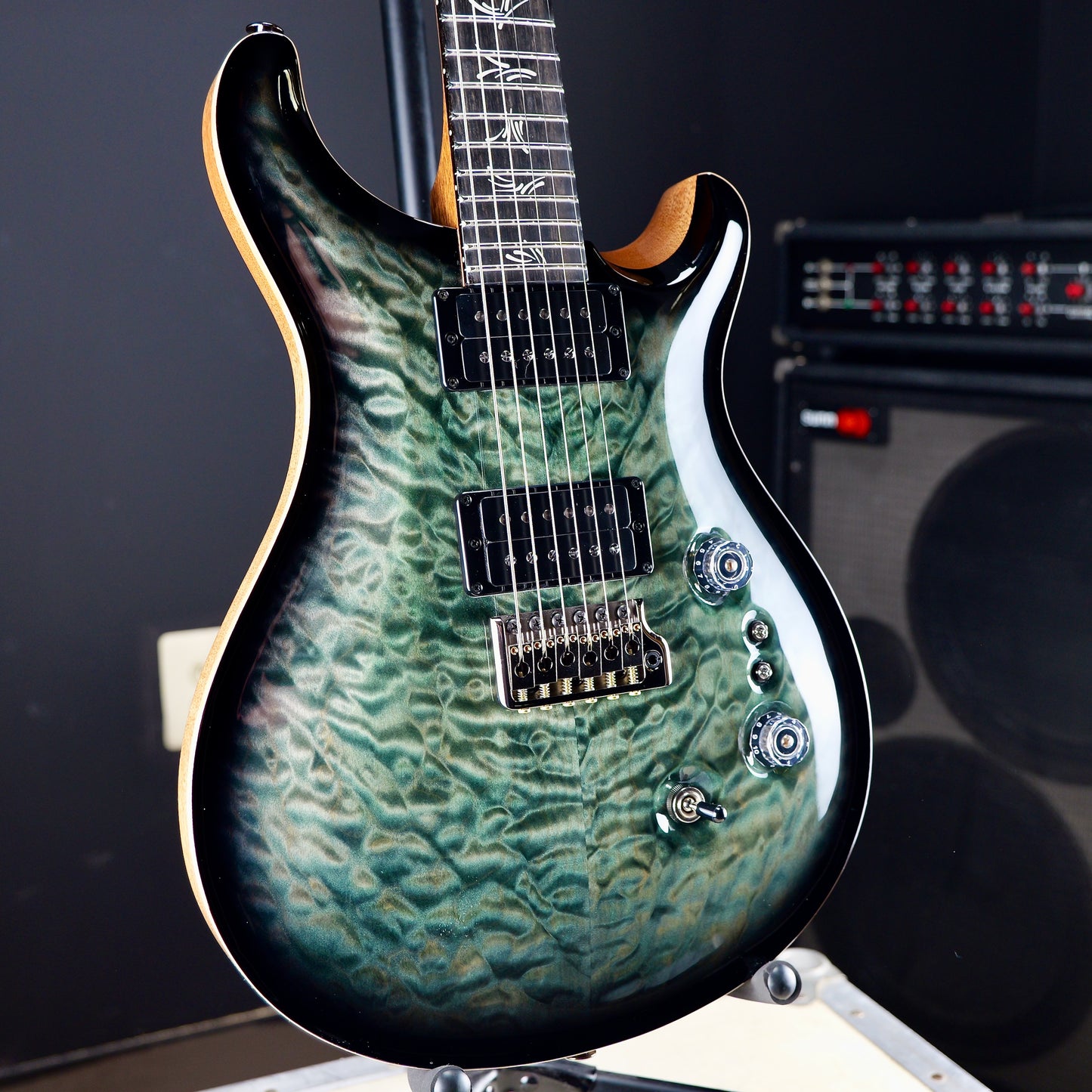 PRS Kanami Limited Edition Custom 24-08 10 Top Trampas Green Smokeburst