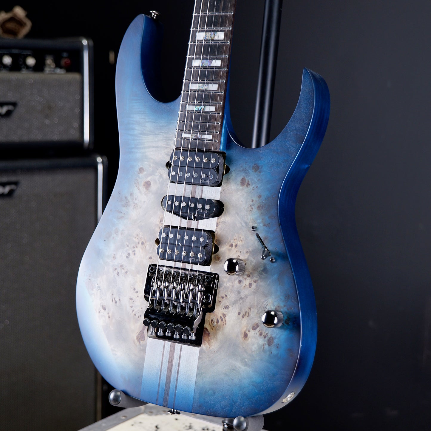 Ibanez Premium RGT1270PB Cosmic Blue Starburst Flat